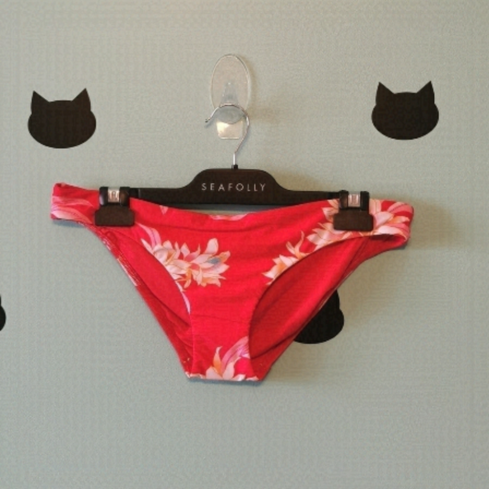 SEAFOLLY Bikini Bottom Hipster Red 12 New